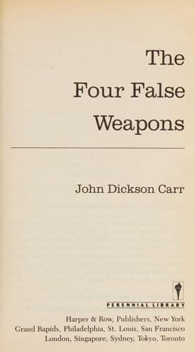 Tapa de The four false weapons