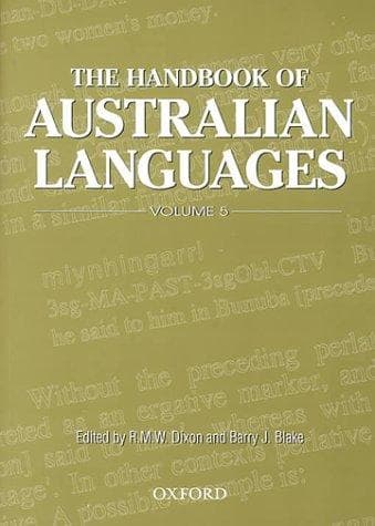 Tapa de Handbook of Australian Languages