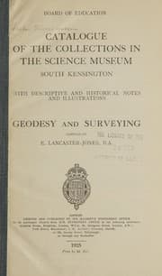 Tapa de Catalogue of the collections in the Science museum, South Kensington