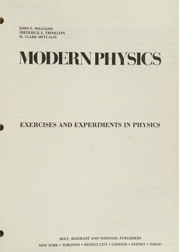 Tapa de Modern Physics