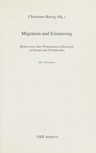 Tapa de Migration und Erinnerung