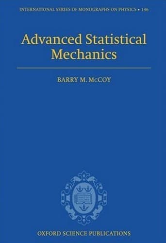 Tapa de Advanced statistical mechanics