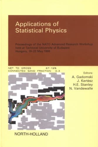 Tapa de Applications of statistical physics