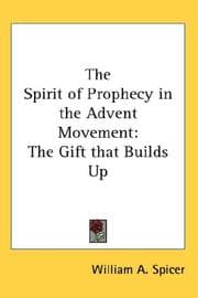 Tapa de The Spirit of Prophecy in the Advent Movement