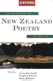Tapa de An anthology of New Zealand poetry in English