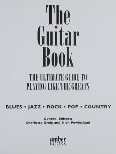 Tapa de The guitar book