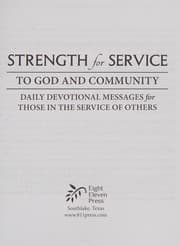 Tapa de Strength for Service to God and Community - First Responders Edition