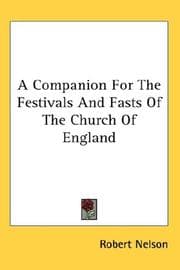 Tapa de A companion for the festivals and fasts of the Church of England