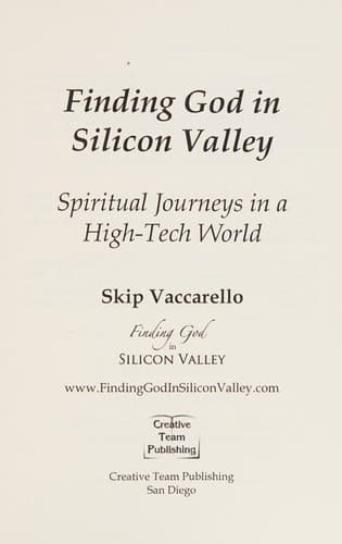 Tapa de Finding God in Silicon Valley