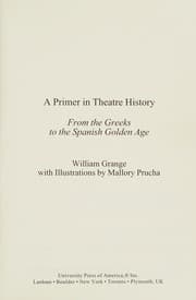 Tapa de Primer in Theatre History
