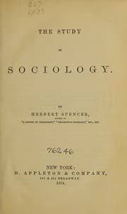 Tapa de The study of sociology