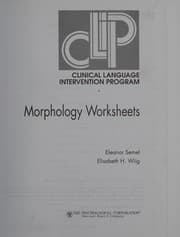 Tapa de Clinical language intervention program