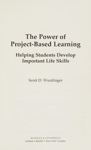 Tapa de Power of Project-Based Learning