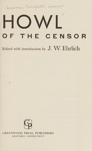 Tapa de Howl of the censor
