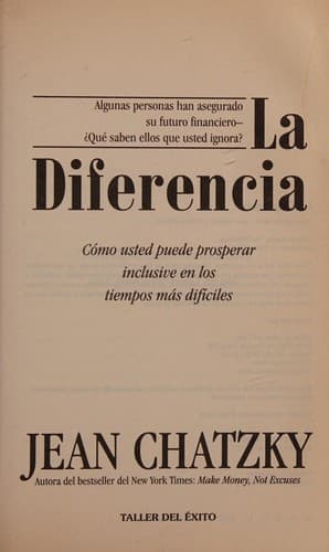 Tapa de La diferencia