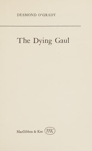 Tapa de The dying Gaul