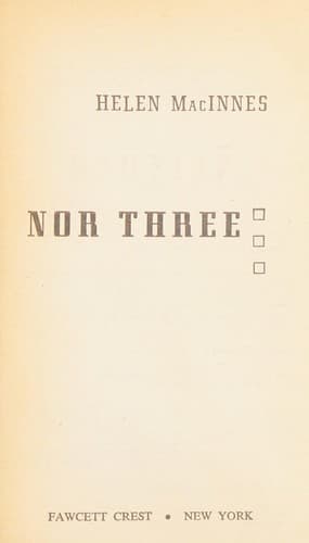 Tapa de Neither Five nor Three