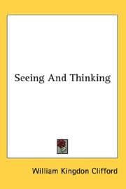 Tapa de Seeing and thinking