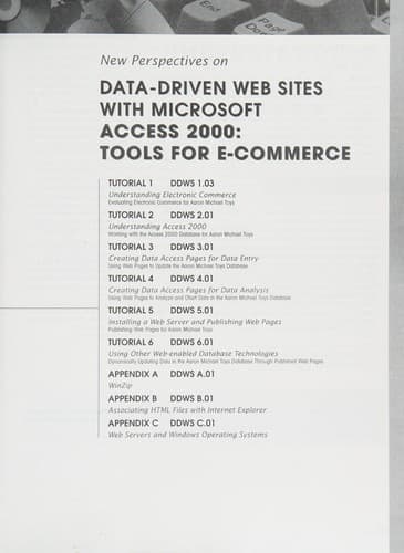 Tapa de New perspectives on data driven web sites with Microsoft Access 2000