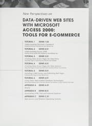 Tapa de New perspectives on data driven web sites with Microsoft Access 2000
