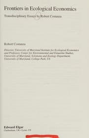 Tapa de Frontiers in Ecological Economics
