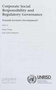 Tapa de Corporate social responsibility and regulatory governance