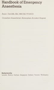 Tapa de Handbook Emer Anesth