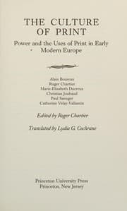 Tapa de The Culture of print