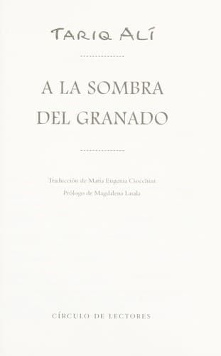 Tapa de A la sombra del granado