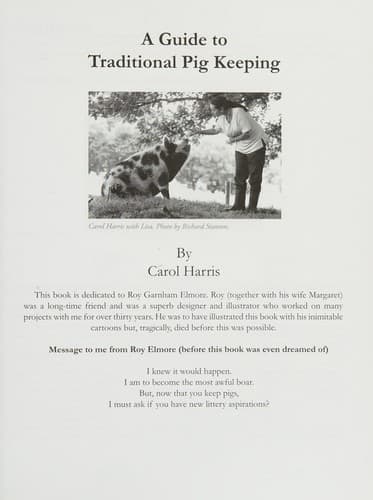 Tapa de A guide to traditional pig keeping