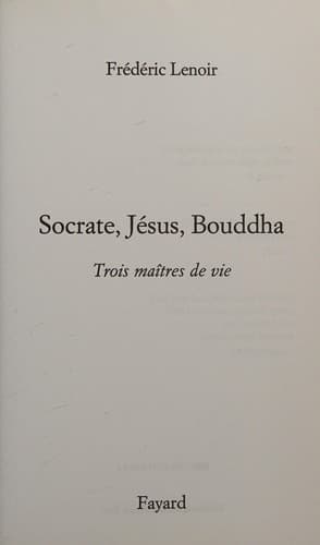 Tapa de Socrate, Jésus, Bouddha