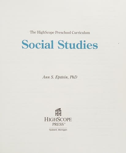 Tapa de Social studies