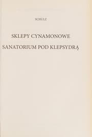 Tapa de Sklepy cynamonowe