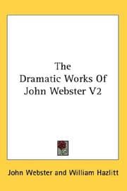 Tapa de The Dramatic Works Of John Webster V2