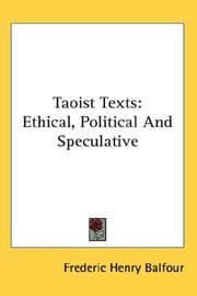 Tapa de Taoist Texts