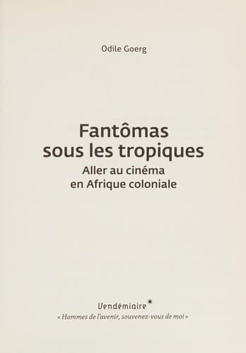 Tapa de Fantômas sous les tropiques