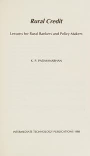 Tapa de Rural Credit