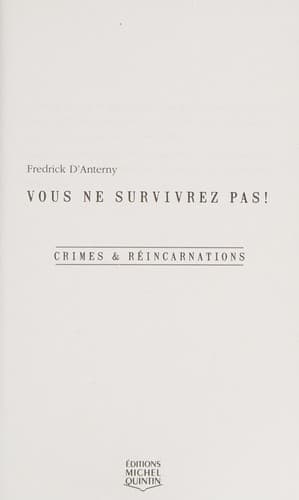 Tapa de Crimes et réincarnations