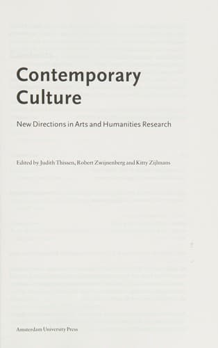 Tapa de Contemporary Culture