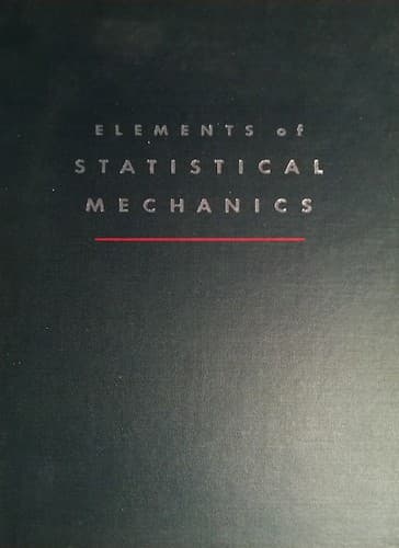 Tapa de Elements of statistical mechanics.