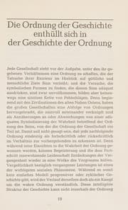 Tapa de Ordnung, Bewußtsein, Geschichte. Späte Schriften - eine Auswahl