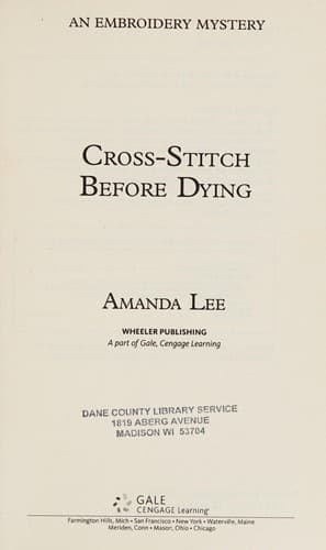 Tapa de Cross-Stitch Before Dying