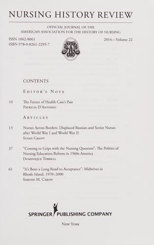 Tapa de Nursing history review