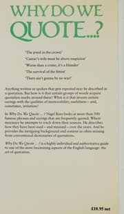 Tapa de Why do we quote..?