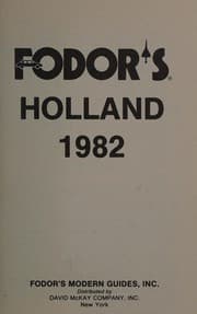 Tapa de Fodor's Holland, 1982