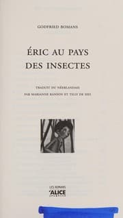 Tapa de Eric au pays des insectes