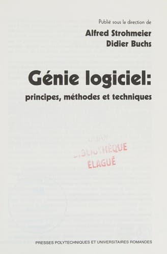 Tapa de Génie logiciel