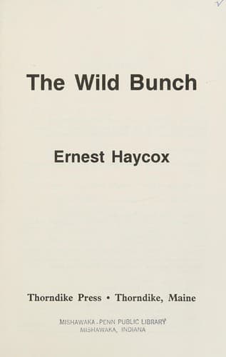 Tapa de The wild bunch