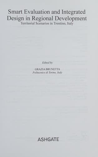Tapa de Smart Evaluation and Integrated Design in Regional Development