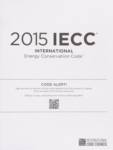 Tapa de 2015 International Energy Conservation Code